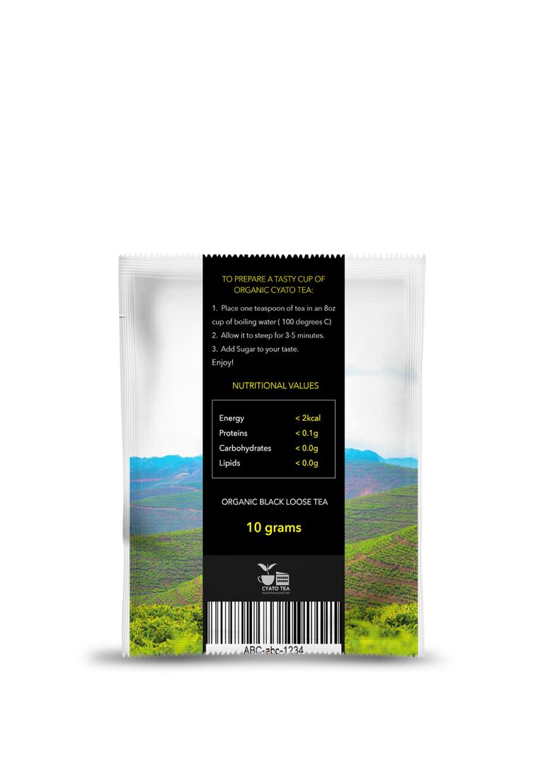 Cyato organic Loose Black Tea - 10g / Package - 125 Packages Boxed.